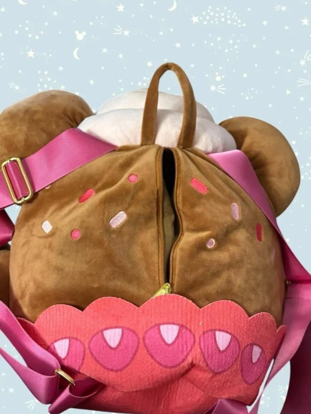 Large Disney Munchlings Minnie Mouse Cupcake backpack